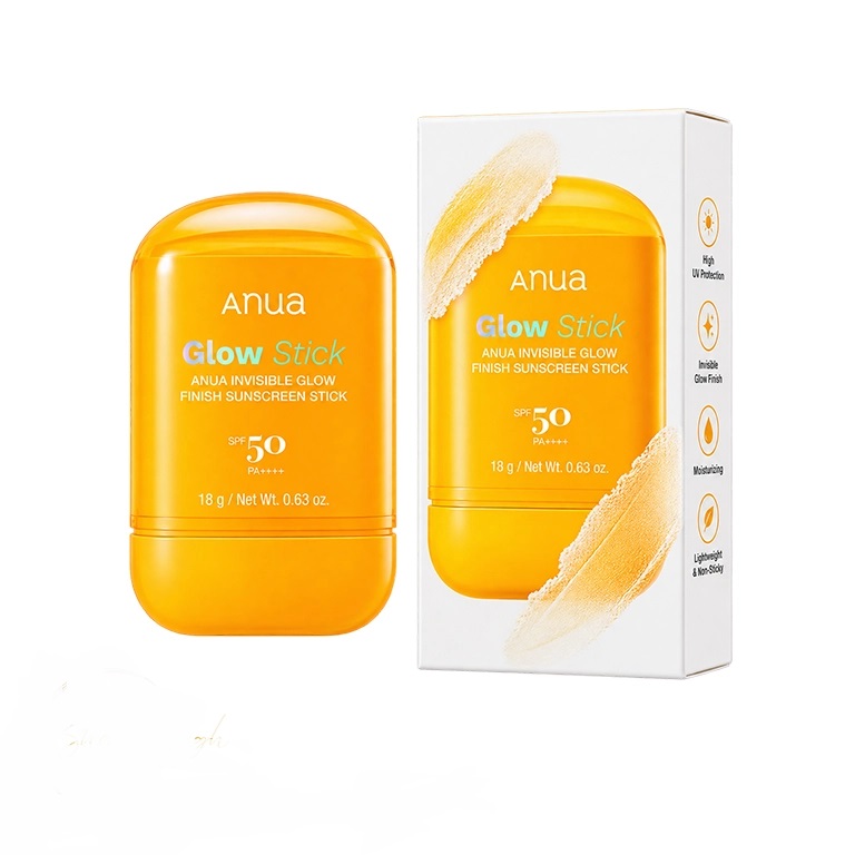ضد-آفتاب-استیکی-گلو-استیک-آنوا-18-گرم-Anua-Invisible-Glow-Finish-Sunscreen-Stick-SPF-50-PA-18g